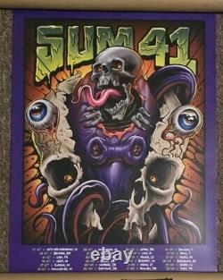 Sum 41 Poster World Tour Of The Setting Sum 2024 Wembley Arena London Rare New