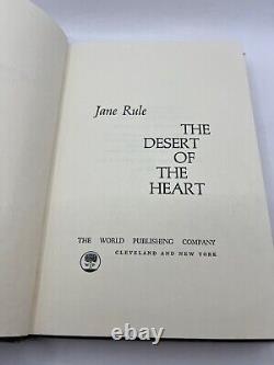 THE DESERT OF THE HEART by JANE RULE First U. S Edition, 1964 hardcover Lesbian