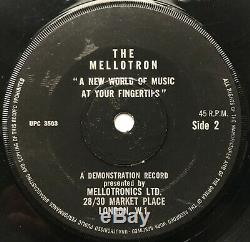 THE MELLOTRON A New World Of Music At Your Fingertips rare DEMO 45 UPC 3502