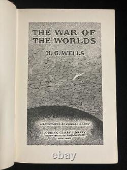 THE WAR OF THE WORLDS H. G. Wells illus. Edward Gorey 1960 with SCARCE jacket