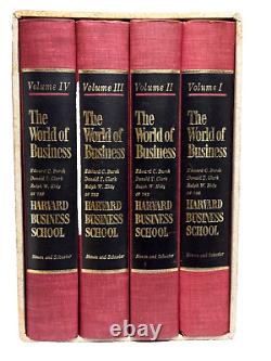 THE WORLD OF BUSINESS by Harvard Business School 4 vol Slipcased Set First Print