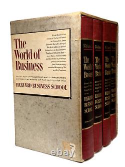 THE WORLD OF BUSINESS by Harvard Business School 4 vol Slipcased Set First Print