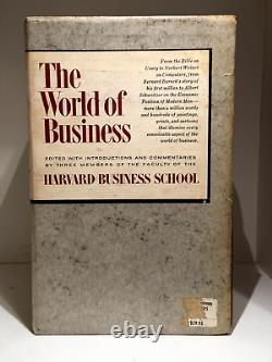 THE WORLD OF BUSINESS by Harvard Business School 4 vol Slipcased Set First Print