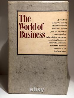 THE WORLD OF BUSINESS by Harvard Business School 4 vol Slipcased Set First Print