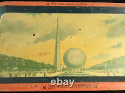 TRUE 1939 New York World's Fair Tray The World of Tomorrow Metal Art Deco