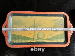 TRUE 1939 New York World's Fair Tray The World of Tomorrow Metal Art Deco