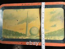 TRUE 1939 New York World's Fair Tray The World of Tomorrow Metal Art Deco