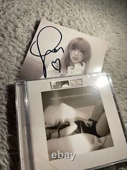 Taylor Swift The Tortured Poets Department CD Hand Signed Photo + Full HEART