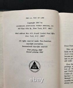 The A. A. Way of Life a reader by Bill 1967 2nd Print Alcoholics Anonymous ODJ VG