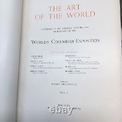 The Art of the World World's Columbian Exposition Vol. I 1895 RARE HUGE BOOK
