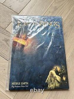 The Lord Of The Rings Middle Earth 35g Silver Foil Map Niue 2000 Mintage Rare