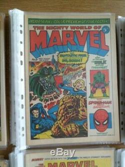 The Mighty World of Marvel / Job Lot 79 Issues / #1-79 / 1972 on-Owned from new