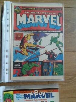 The Mighty World of Marvel / Job Lot 79 Issues / #1-79 / 1972 on-Owned from new