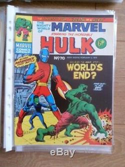 The Mighty World of Marvel / Job Lot 79 Issues / #1-79 / 1972 on-Owned from new