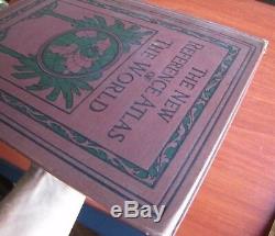 The New Reference Atlas of The World Hammond 1927 HC Bright Color Maps