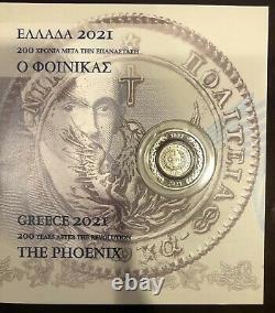 The Phoenix of 1828 Bimetallic Coin Greece 1821-2021 New Collectible Super RARE