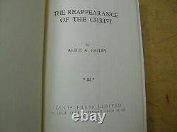 The Reappearance of the Christ -Alice Bailey OCCULT THEOSOPHY NEW WORLD RELIGION