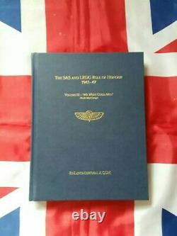 The SAS and LRDG Roll of Honour 1941-47, Ex Lance corporal X OGM, 2016. NEW ITEM