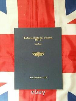 The SAS and LRDG Roll of Honour 1941-47, Ex Lance corporal X OGM, 2016. NEW ITEM