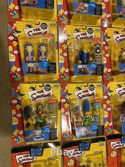 The Simpsons WOS World Of Springfield Playmates Figures Lot 28 Sealed Brand New
