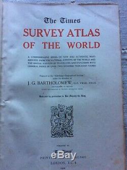 The Times Survey Atlas of the World A Comprehensive Series of New and Authentic
