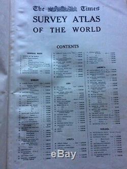 The Times Survey Atlas of the World A Comprehensive Series of New and Authentic