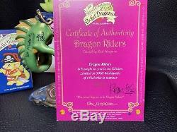 The Whimsical World of POCKET DRAGONS DRAGON RIDERS SIGNED, LIKE BRAND NEW