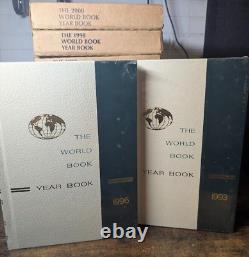 The World Book Year Book Set of 11 Some in Original Shipping Boxes NEW