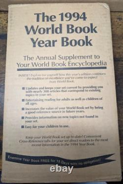 The World Book Year Book Set of 11 Some in Original Shipping Boxes NEW
