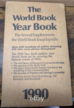 The World Book Year Book Set of 11 Some in Original Shipping Boxes NEW