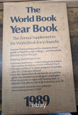 The World Book Year Book Set of 11 Some in Original Shipping Boxes NEW