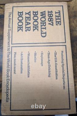 The World Book Year Book Set of 11 Some in Original Shipping Boxes NEW