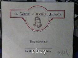 The World Of Michael Jackson News Letters Signed By Michael Jackson