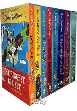 The World of David Walliams The Biggest Box Set of 8 Books collection Brand New