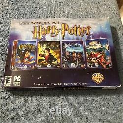 The World of Harry Potter 4 PC CD-ROM Games (PC, 2005) Brand New Sealed