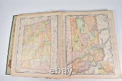 Vintage 1898 New Pictorial Atlas Of The World Rand McNally 11x14 In. 150+ Maps