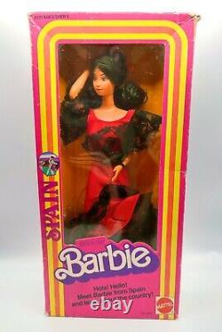 Vintage 1982 RARE Spanish Barbie, Spain, Dolls of the World, Mattel New