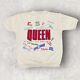Vintage 80s Queen Band Freddie Mercury New Of The World Short-sleeve Sweatshirt