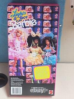 Vintage Nib Barbie Doll 1990 Lights & Lace Teresa #9727 New In Box