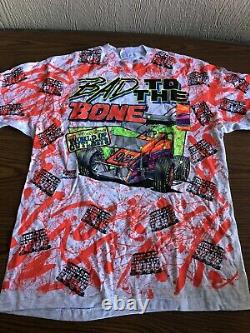 Vintage Rare 1992 BAD TO THE BONE Sprint Car T Shirt World Of Outlaws NOS! New