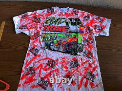 Vintage Rare 1992 BAD TO THE BONE Sprint Car T Shirt World Of Outlaws NOS! New