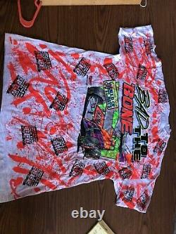 Vintage Rare 1992 BAD TO THE BONE Sprint Car T Shirt World Of Outlaws NOS! New