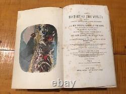 Vol 1 The History of the World Samuel Maunder 1860 HAND COLORED ENGRAVINGS RARE