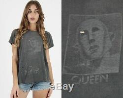 Vtg 1977 Queen Rock Band Concert News Of The World Freddie Mercury Tee T Shirt