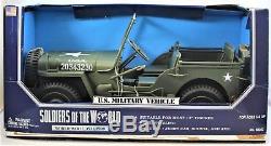 WWII Jeep Vehicle US Military Vehicle Soldiers of the World 1998 1/6 Scale NEW