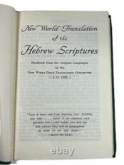 Watchtower New World Translation Of The Hebrew Scriptures Yankee Stadium 1958