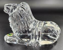 Waterford Crystal Resting LION Figurine Animals of The World New Open Box Figure