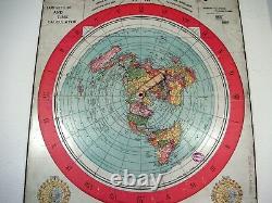 XXL 5f/t FLAT EARTH POSTER GLEASON'S NEW STANDARD MAP OF THE WORLD UK