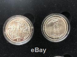 11 Pc. Seigneur Des Anneaux En Argent Sterling 2003 Nouvelle-zélande Coin Set 28 Grammes Chacun