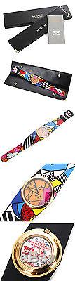 12947 Auth Movado Ltd Ed Romero Britto Les Enfants Du Monde Regarder Nouveau